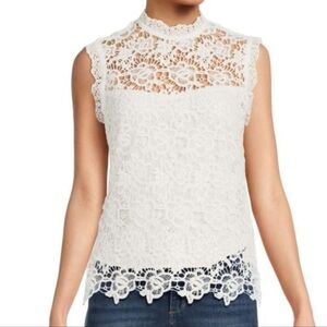 Nanette Lepore Lace top Ivory